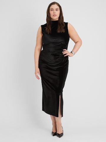 Guido Maria Kretschmer Curvy - Vestido 'Felicitas' en negro: frente
