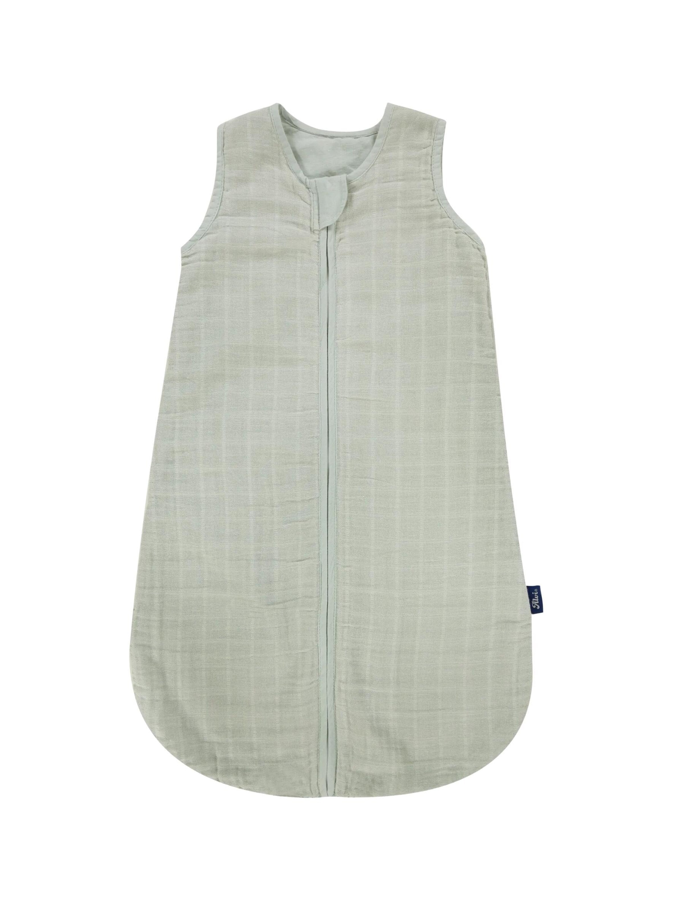 ALVI Sleeping Bag 'Schlafsack Mull-Schlafsack' in Green: front