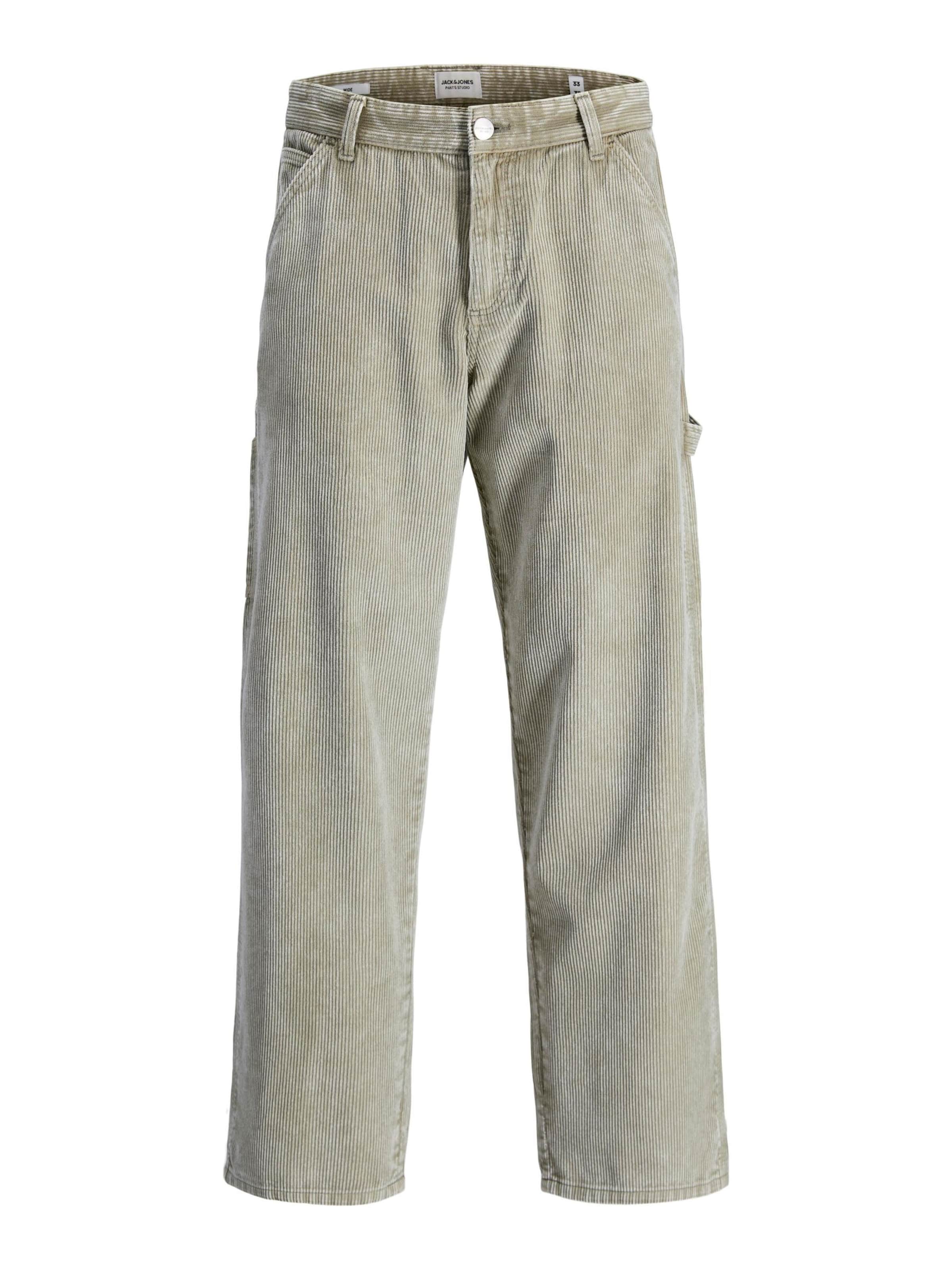 JACK & JONES Wide Leg Bukser i grøn: forside