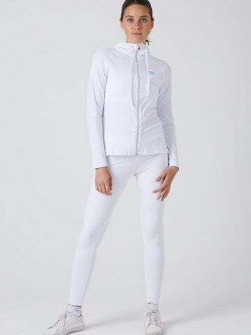 SPORTKIND Sportjas 'Hooded Jogging Jacket' in Wit: voorkant