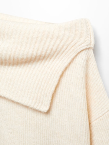 MANGO Pulóver 'Cisne' - bézs