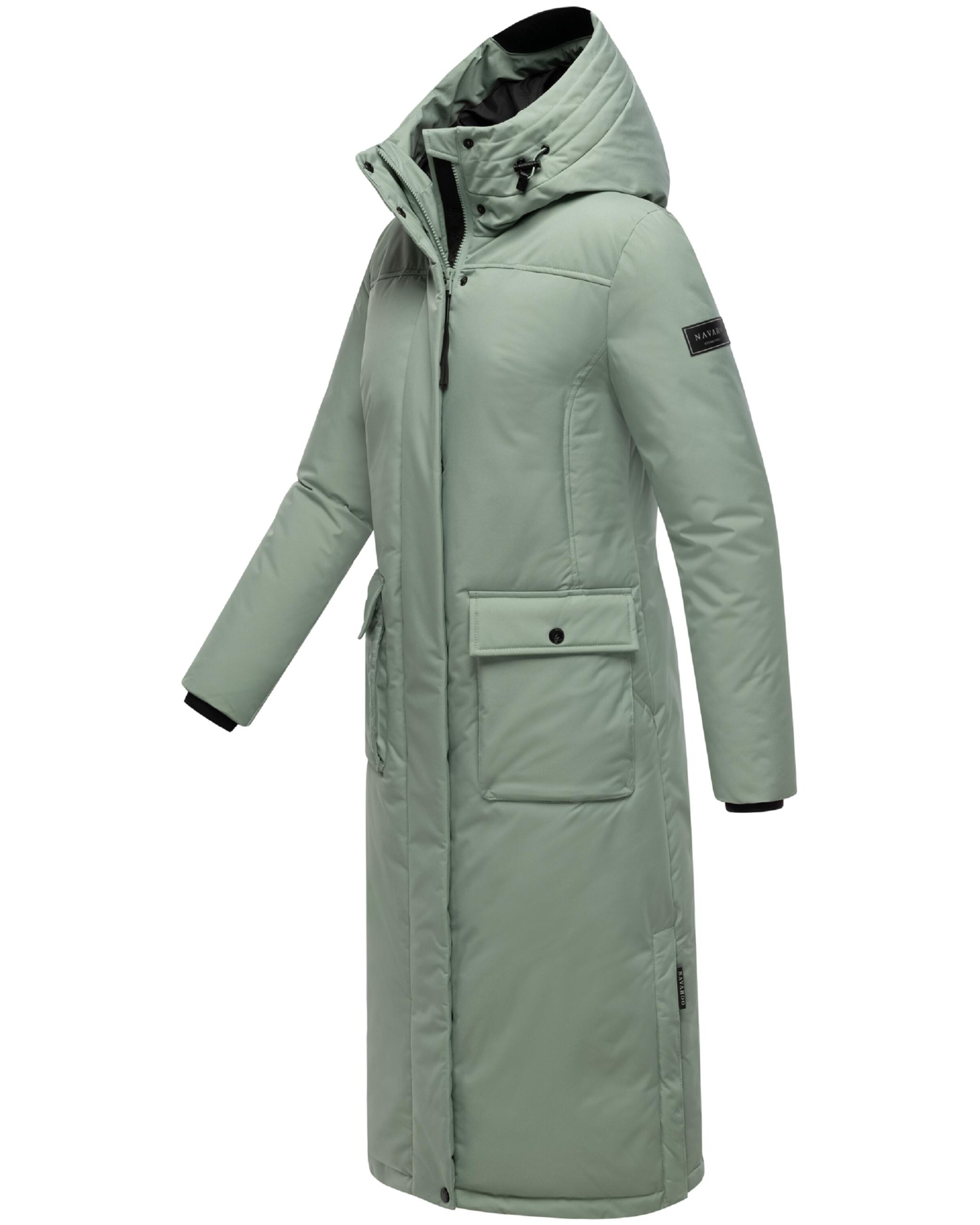 NAVAHOO Zimný kabát 'Wolkenfrost XIV' - Zelená
