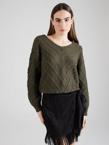 ABOUT YOU Sweater 'Hermine' in Green: front