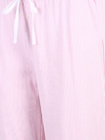 rožinė Lauren Ralph Lauren Standartinis Pižaminės kelnės