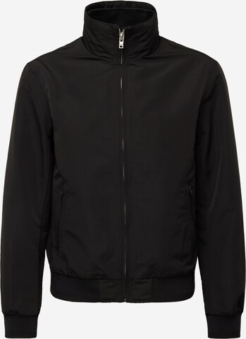 WRANGLER Overgangsjakke 'HARRINGTON' i sort: forside