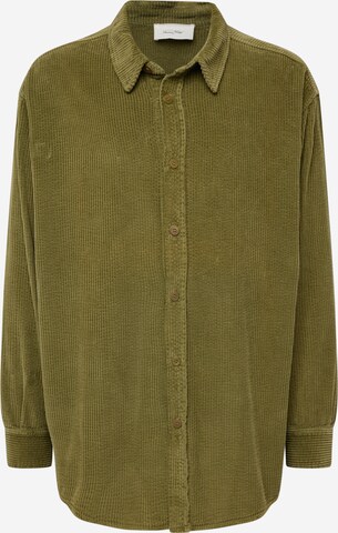 AMERICAN VINTAGE Comfort fit Overhemd in Groen: voorkant
