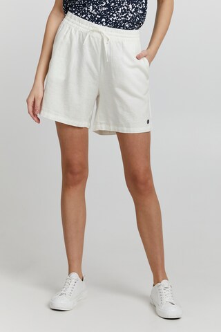 Oxmo Loosefit Broek 'Algea' in Wit: voorkant