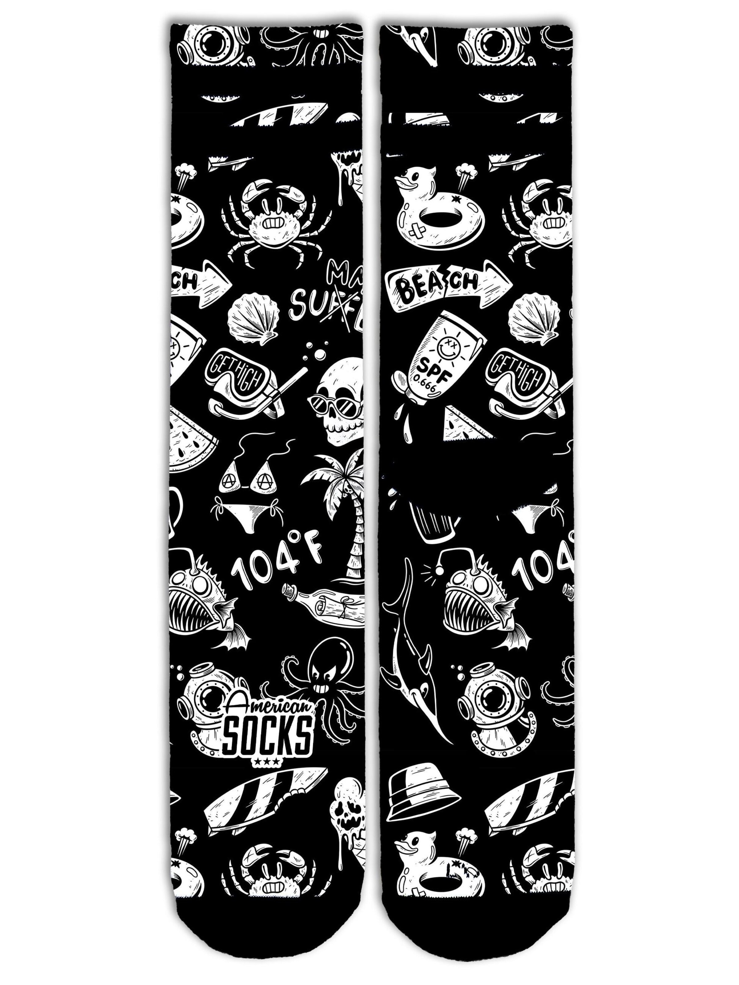 Chaussettes 'Hella Hot' American Socks en noir