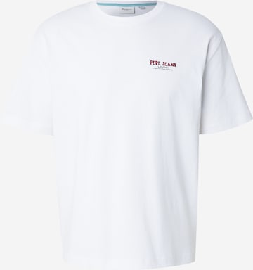 Pepe Jeans - Camiseta 'CHELSEA' en blanco: frente