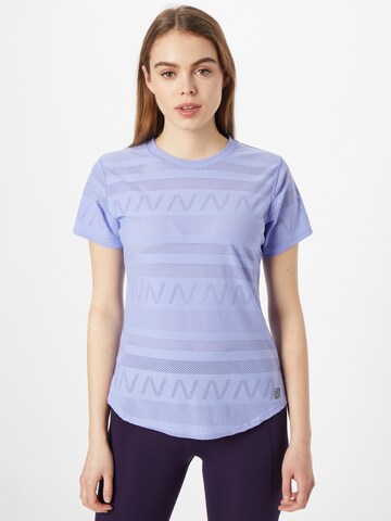 new balance Performance Shirt in Purple: front