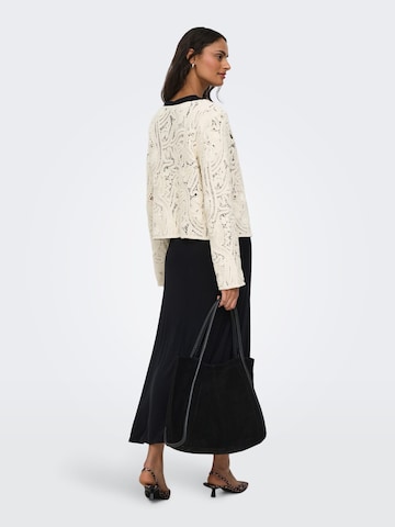 Jaqueline de Yong Gebreid vest 'Zanka' in Beige