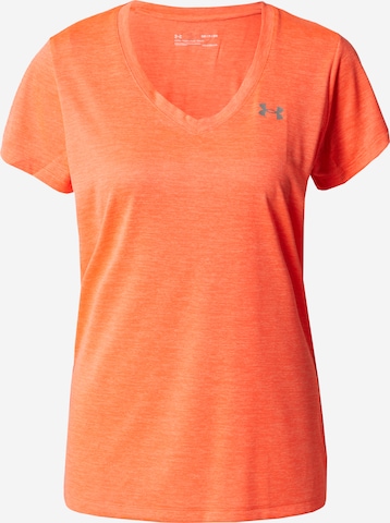 T-shirt fonctionnel 'Twist' UNDER ARMOUR en orange : devant