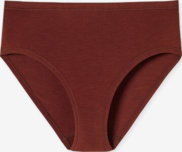 Slip SCHIESSER en marron : devant