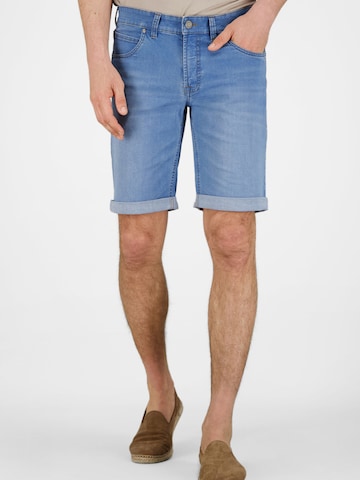 Coupe slim Pantalon Gardeur en bleu : devant