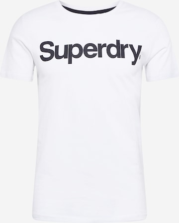 T-Shirt Superdry en blanc : devant