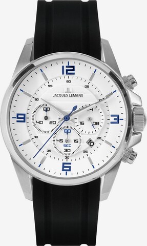 Jacques Lemans Analog Watch in Black: front