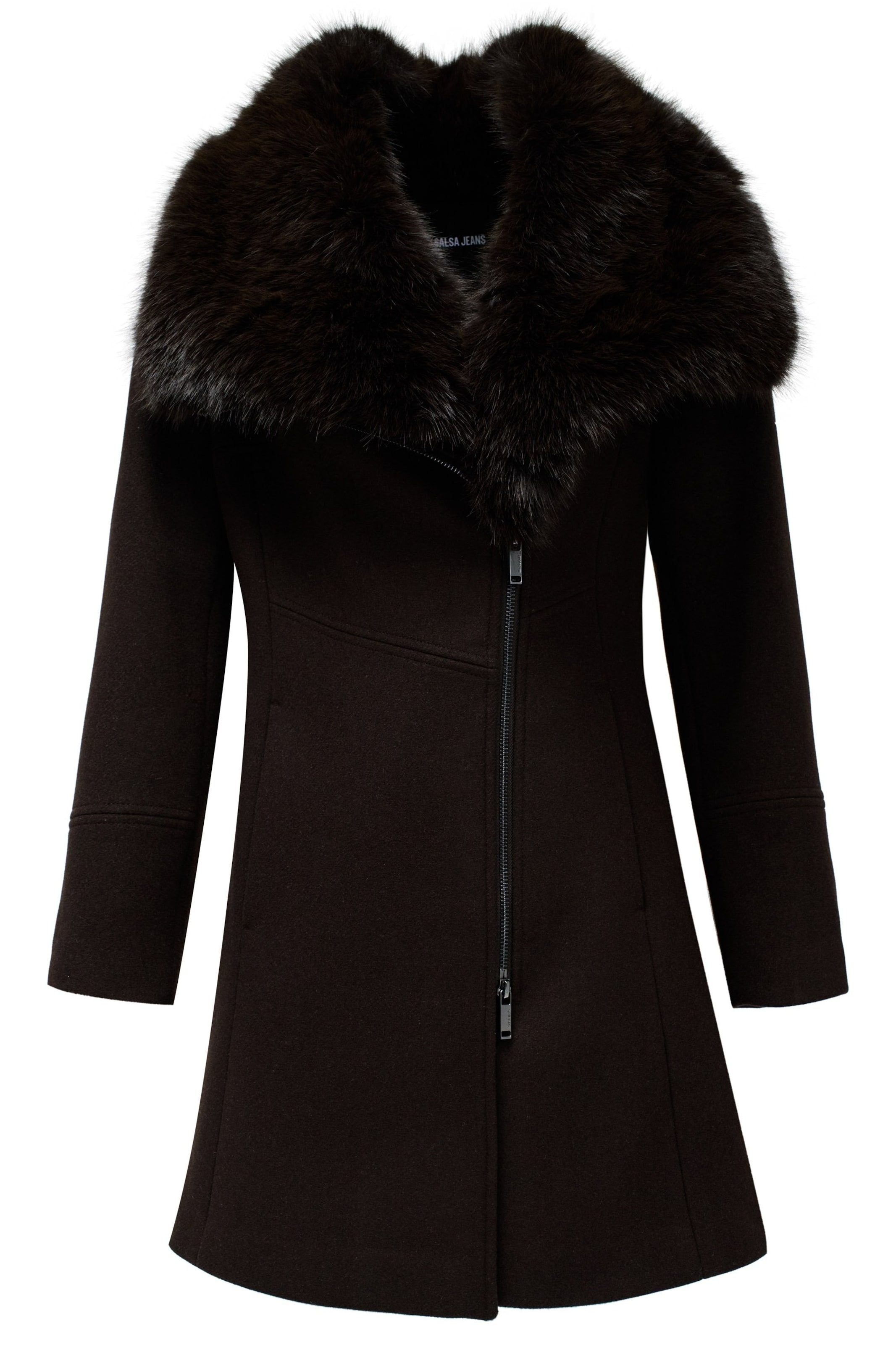 Salsa Jeans Winter coat in Brown: front