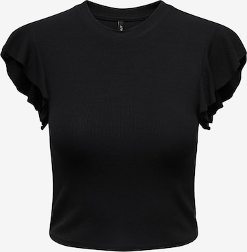 T-shirt 'BELIA' ONLY en noir : devant