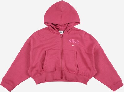 Nike Sportswear Sweatjacka i bär / rosa / vit, Produktvy