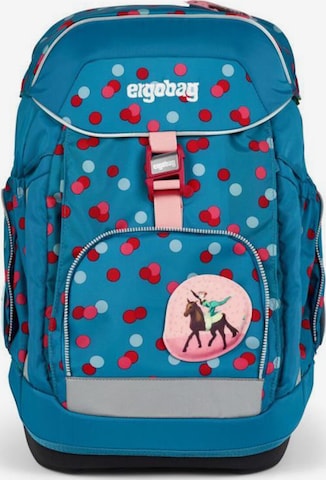 ergobag Backpack 'Maxi Schulrucksack Set 6tlg.' in Blue: front