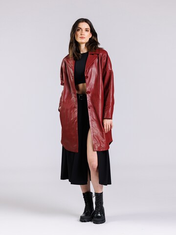 FREAKY NATION Between-seasons coat 'As Well' in Red: front