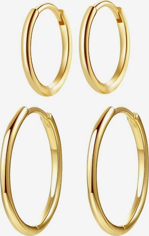 Hey Happiness Oorbel 'Slim Hoop' in Goud: voorkant