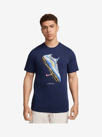 Nike SportswearTehnička sportska majica - plava boja: prednji dio