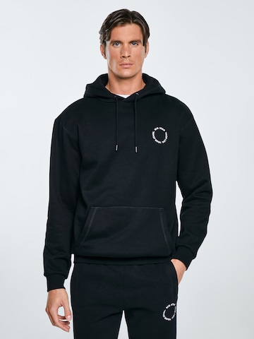 Sweat-shirt 'AJROJER' BIG STAR en noir : devant