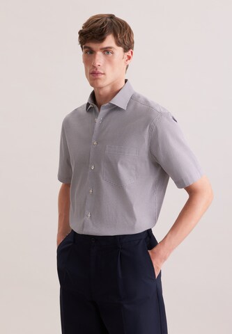 SEIDENSTICKER Regular fit Zakelijk overhemd 'Schwarze Rose' in Grijs