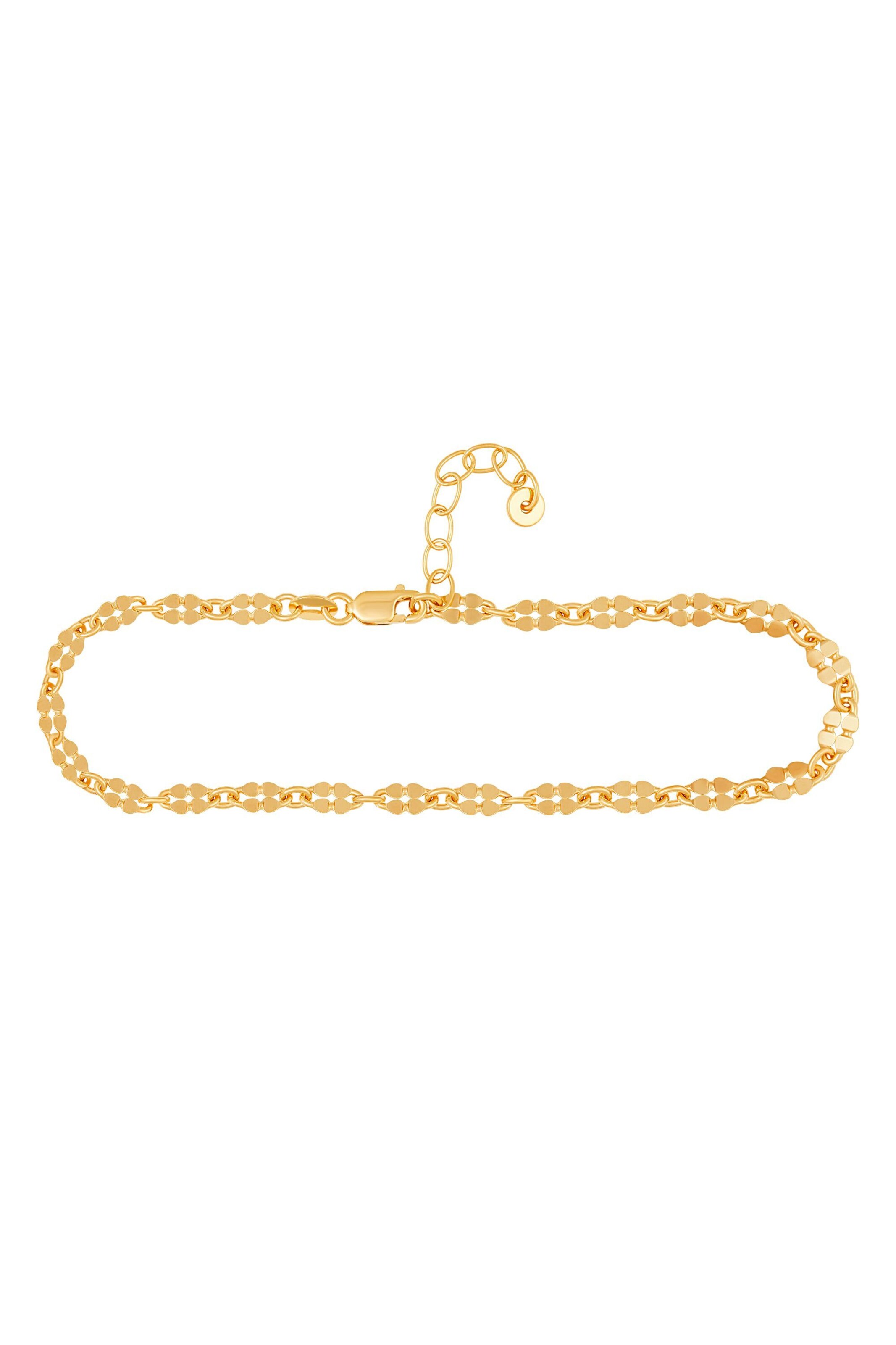 Bijoux de pied caï en or : devant