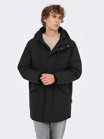 Veste fonctionnelle 'ONSSayn' Only & Sons en noir : devant