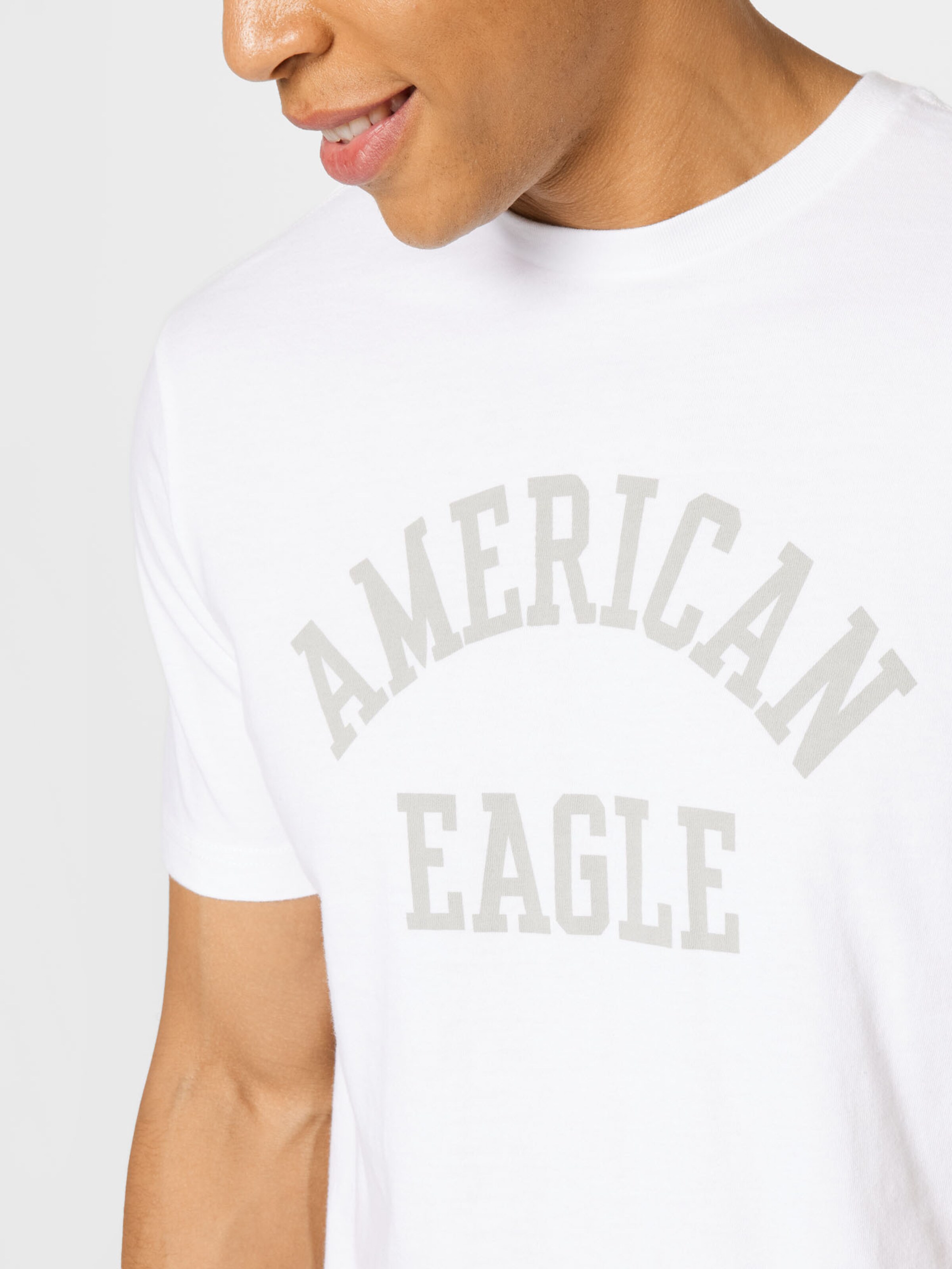 Männer Große Größen American Eagle T-Shirt in Weiß - ME45546 Männer Große Größen American Eagle T-Shirt in Weiß - ME45546