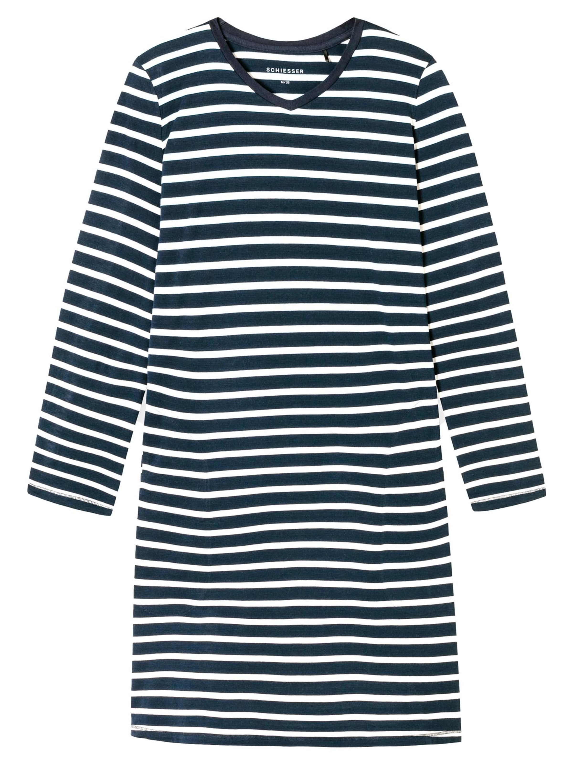 SCHIESSER - Camiseta de noche 'Casual Essentials' en azul: frente