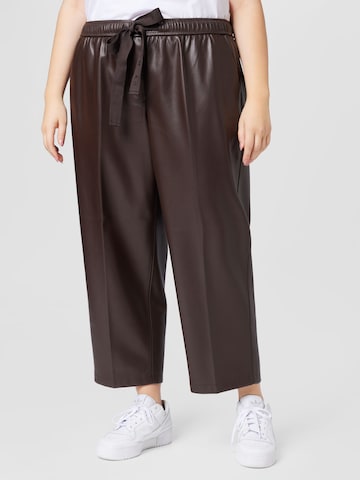 SAMOON Loose fit Trousers 'Lotta' in Brown: front