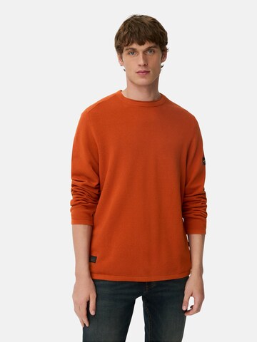 CAMEL ACTIVE Pullover aus reiner Baumwolle in Orange: Vorderseite