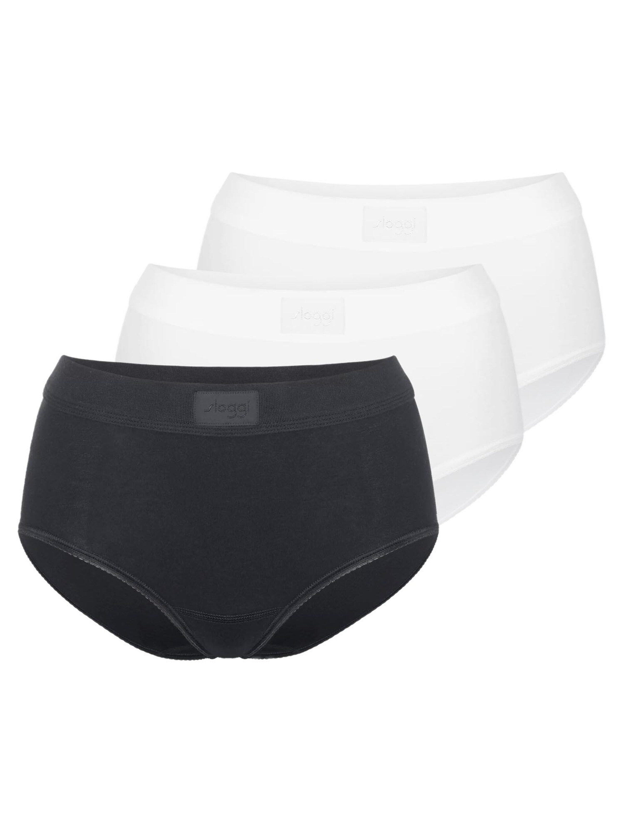 SLOGGI Slip 'Double Comfort T' in Zwart: voorkant