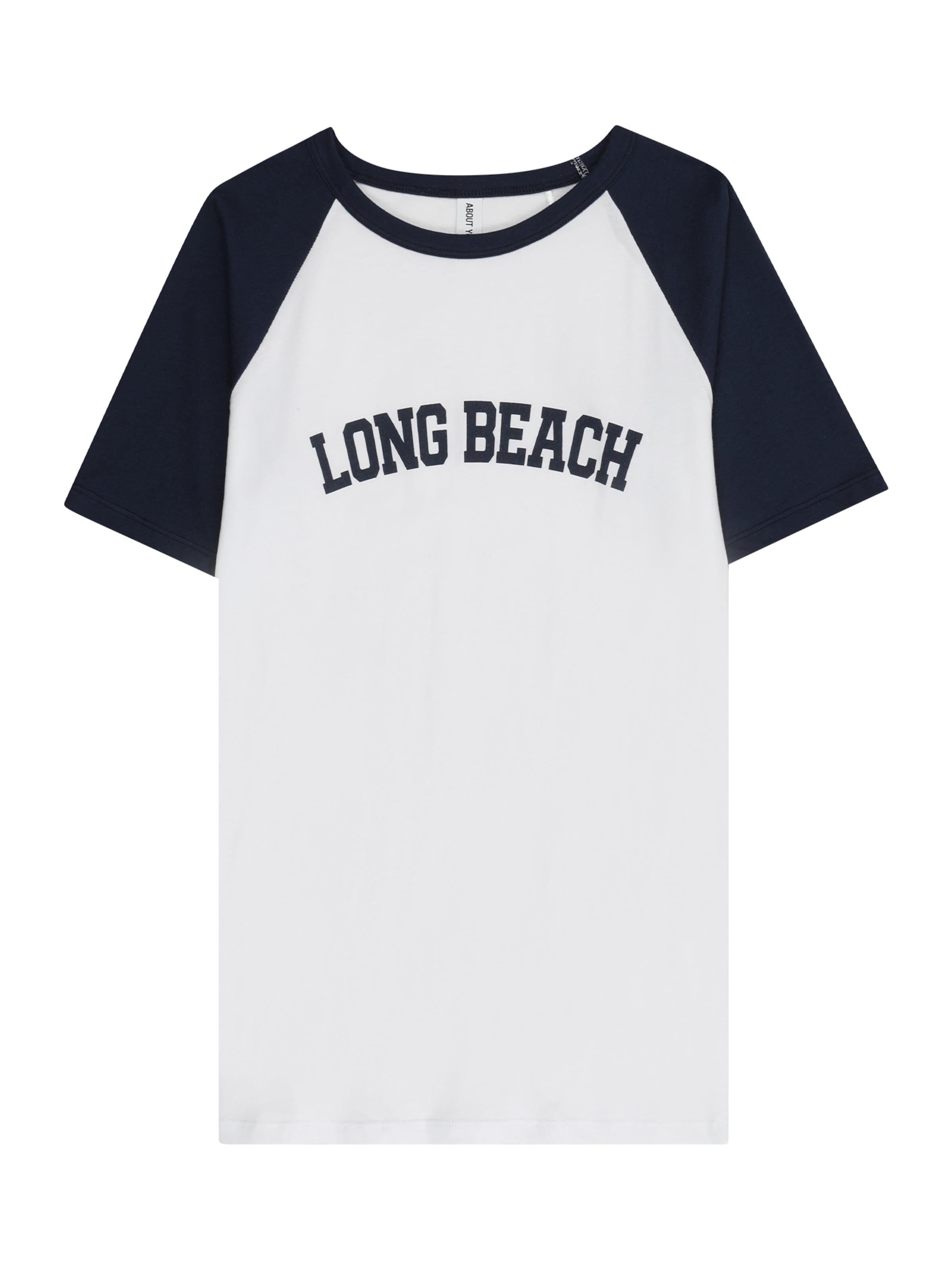 balts ABOUT YOU T-Krekls 'Lenni': no priekšpuses