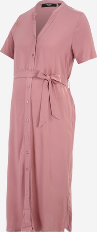 Vero Moda Maternity Košilové šaty 'VICA' – pink: přední strana