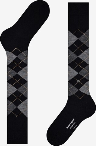 BURLINGTON Knee High Socks 'Edinburgh' in Black: front