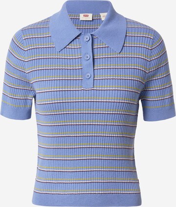 LEVI'S ® Trui 'Soda Sweater Polo' in Blauw: voorkant