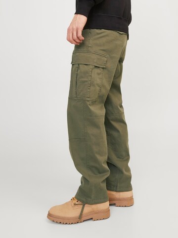 JACK & JONES Loose fit Cargo Pants 'JJKarl Harlow' in Green