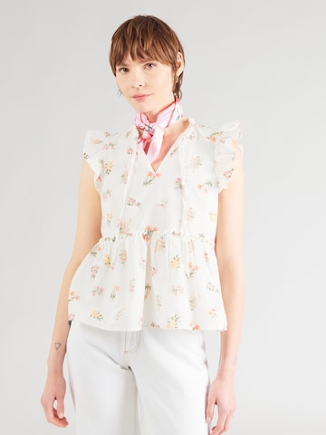 Camicia da donna 'PCEMMA' di PIECES in bianco: frontale