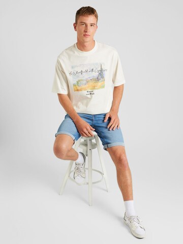 T-Shirt 'ART' Only & Sons en blanc