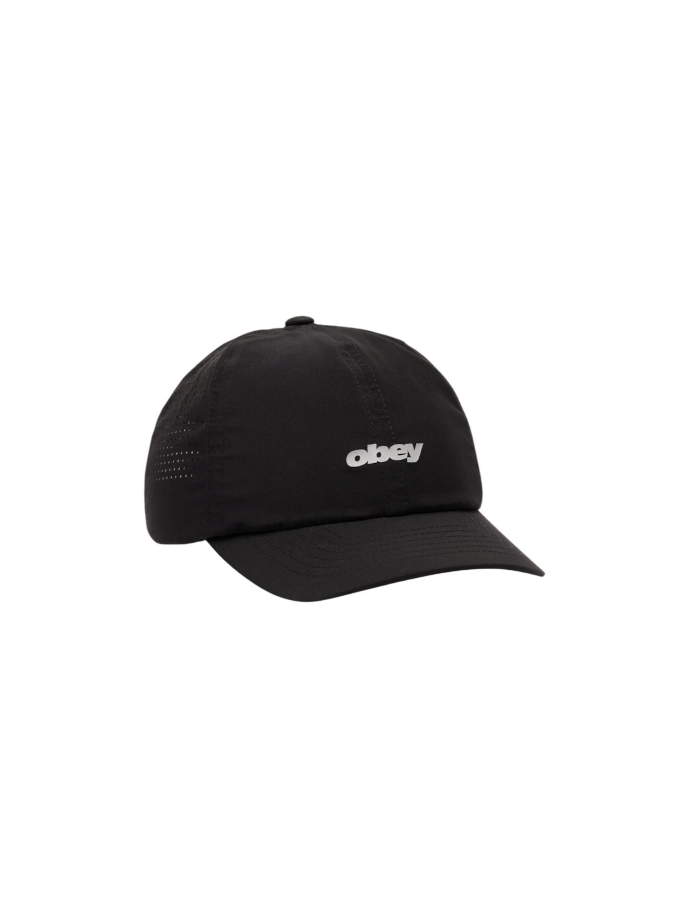 Obey Cap in Black: front