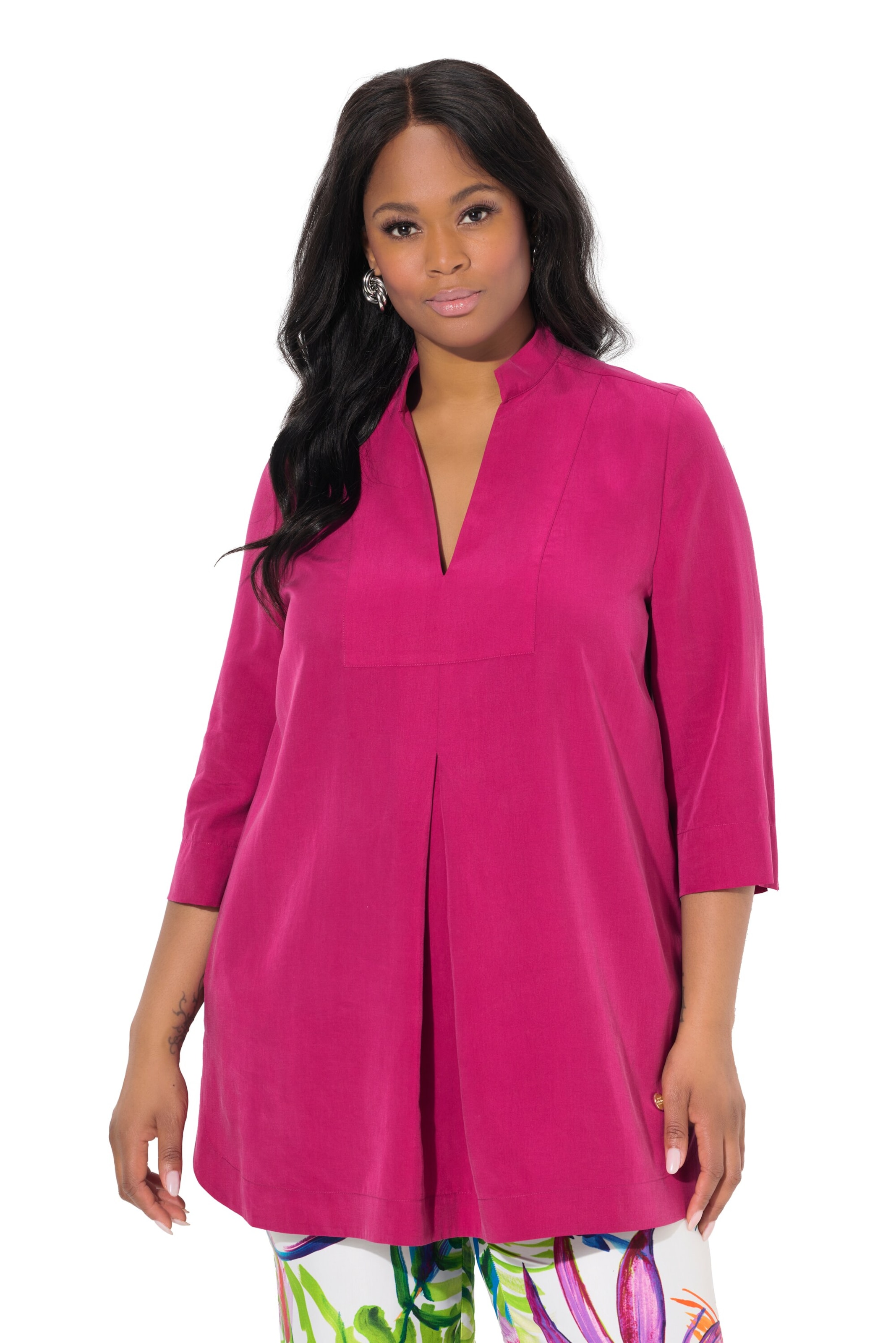 Ulla Popken Tunic in Pink: front