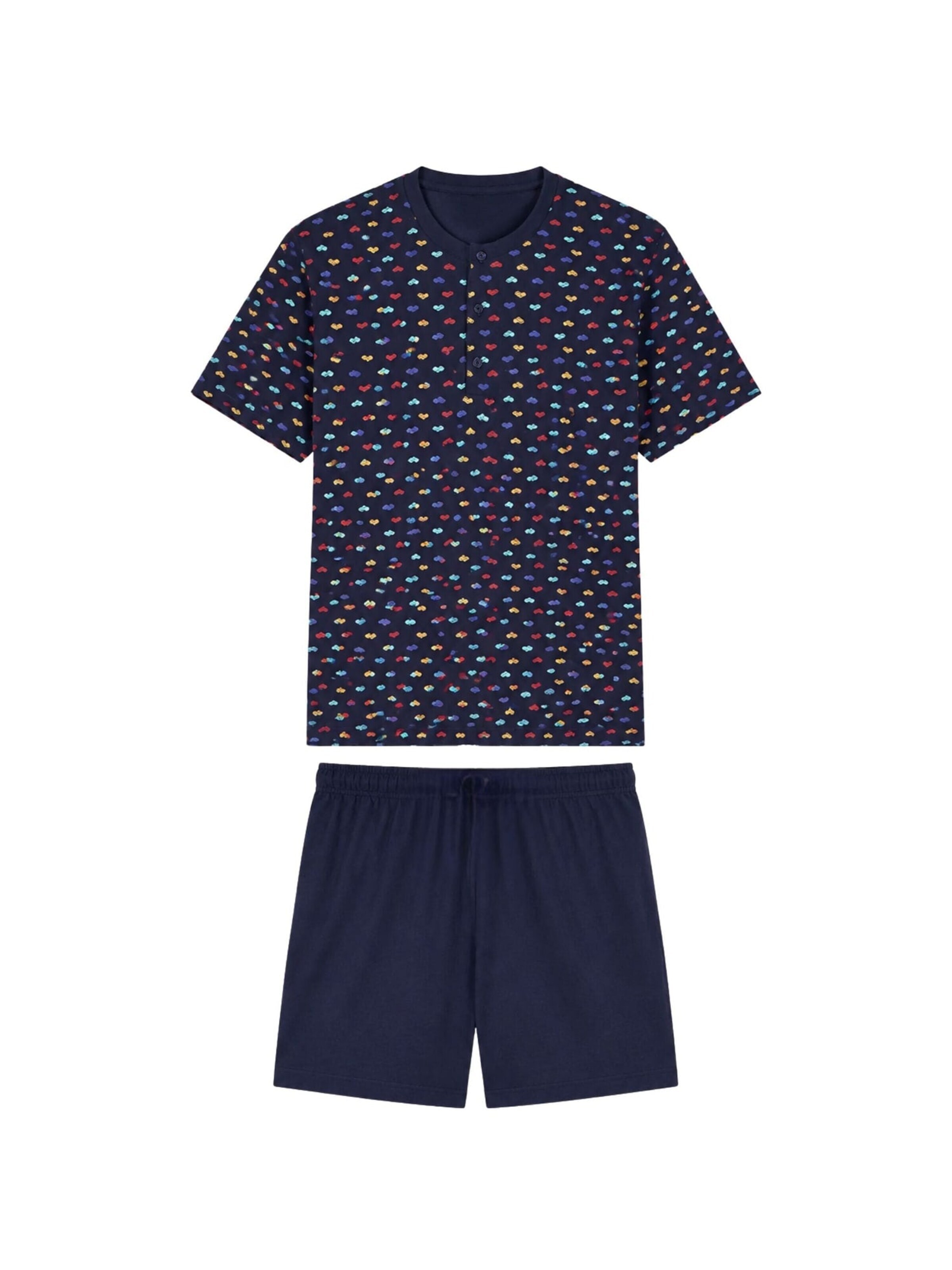JULIPET Pajama short in Blue: front
