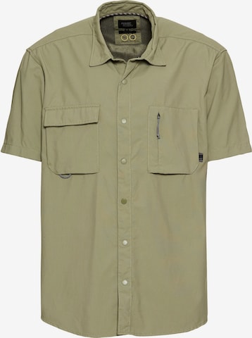 CAMEL ACTIVE Regular Fit Kurzarmhemd mit Cooling Effekt in Grün: Vorderseite