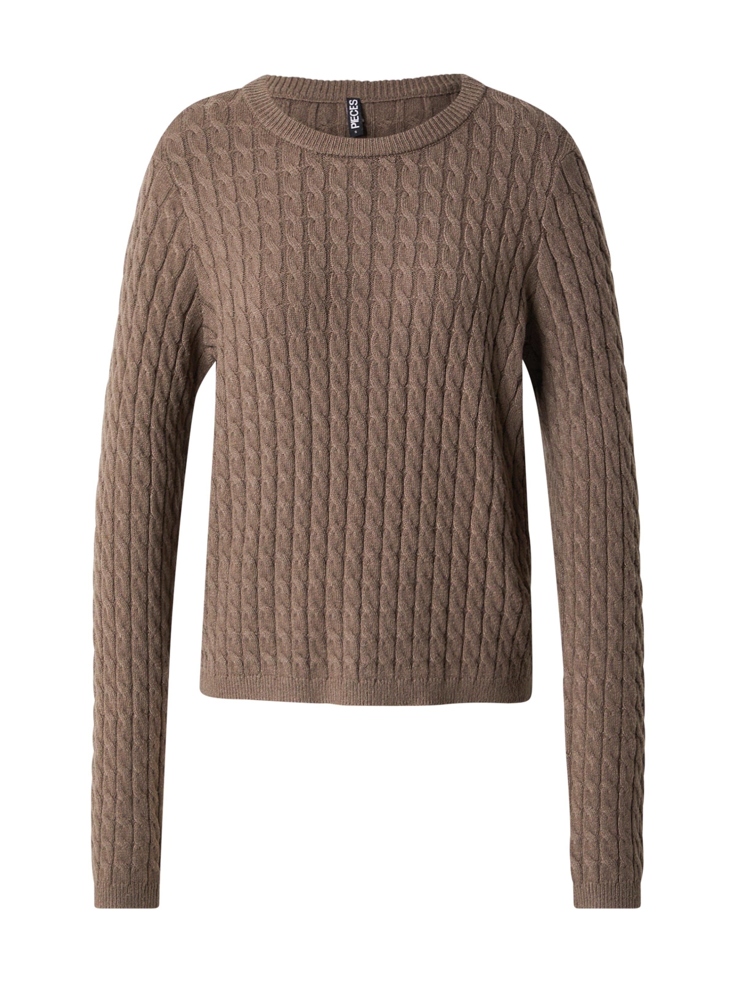 Pulover 'FIA' de la PIECES pe maro: față