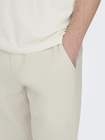 Only & Sons Loose fit Trousers 'ONSSINUS' in Grey