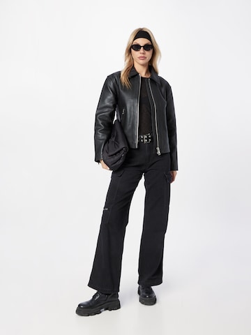 Warehouse Between-season jacket in Black